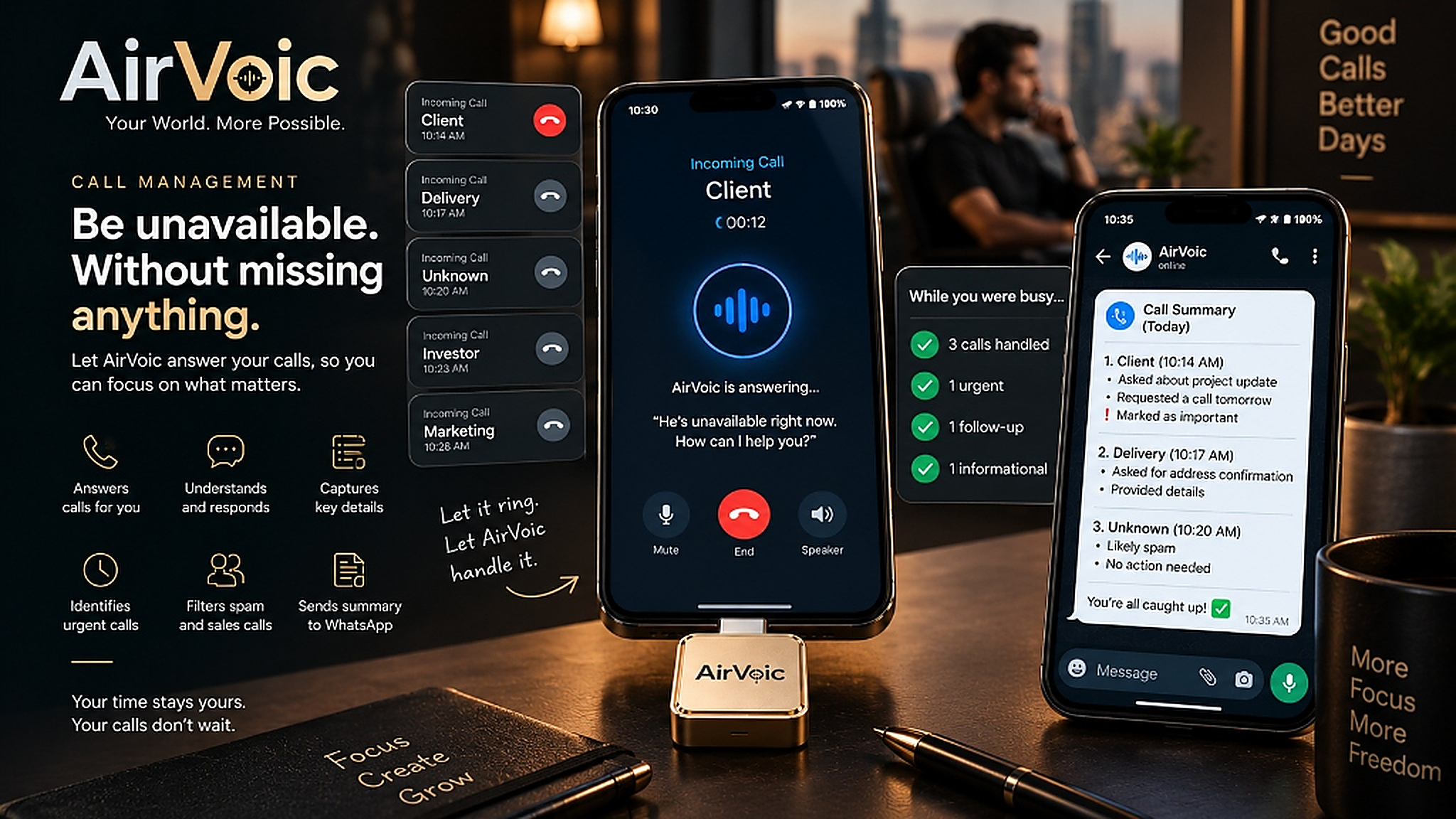AirVoic AI - AI Call Sitter & DND