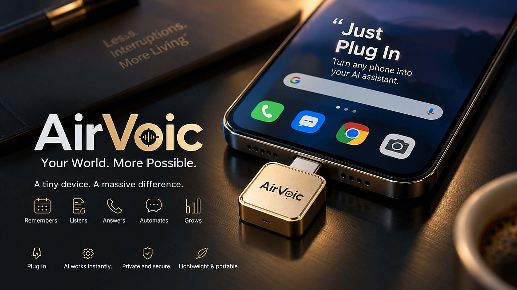 AIRVOIC AI Mobile Phone and Connected Hardware Module